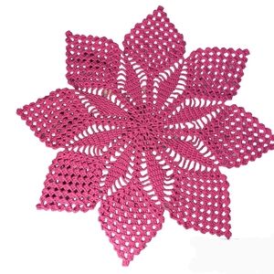 Pink Pineapple Large Bed Doily